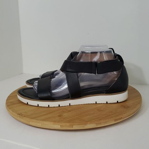 Sofft Black Leather Strappy Women's Sandals Size 9.5 - Picture 3 of 10